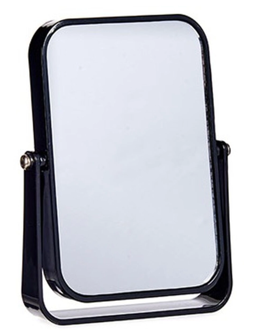imagem de Espelho de Aumento Preto Cristal Plástico 2,5 x 19,5 x 16 cm (6 Unidades)2