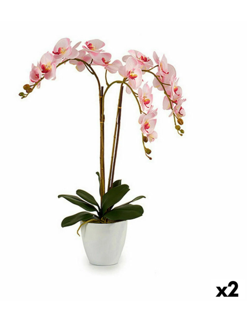 imagem de Planta Decorativa Orquídea Plástico 40 x 77 x 35 cm (2 Unidades)1