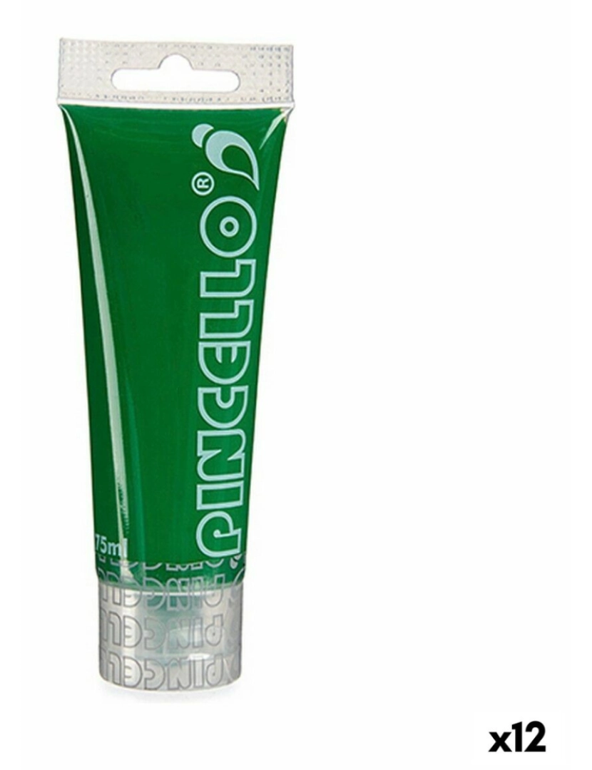 Pincello - Tinta acrílica 75 ml Verde-escuro (12 Unidades)