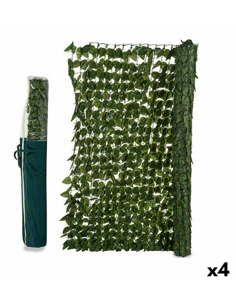 imagem de Cerca de Jardim Folhas 1,5 x 3 m Verde Plástico (4 Unidades)1