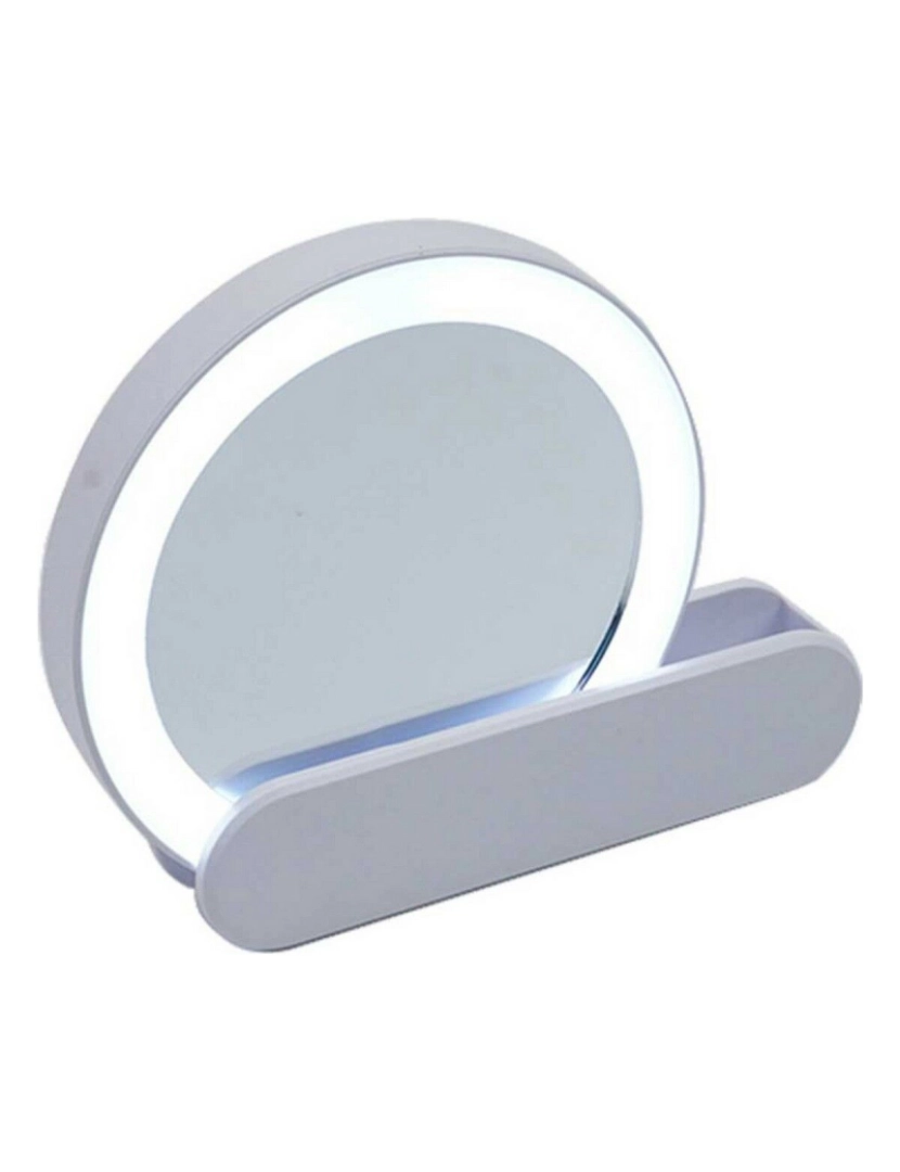 imagem de Espelho Leve LED 9 x 2 x 10 cm Branco ABS (12 Unidades)2