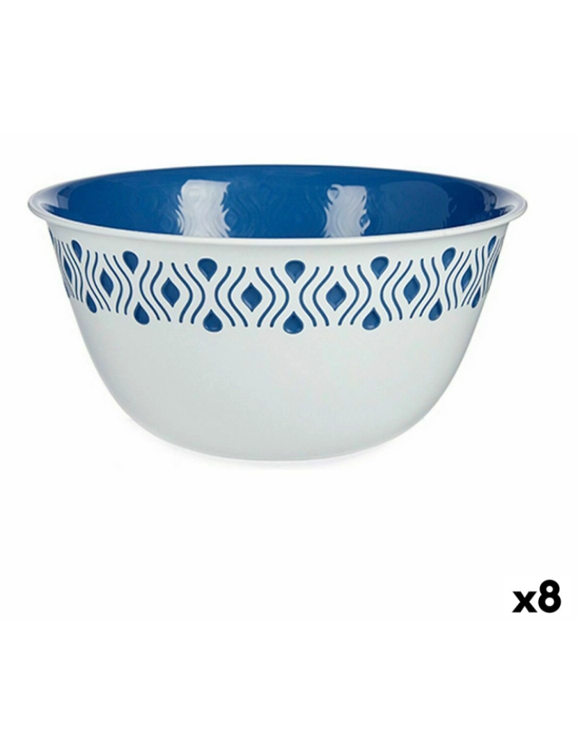 imagem de Saladeira Stefanplast Tosca Azul Plástico 29 x 13 x 29 cm (8 Unidades)1