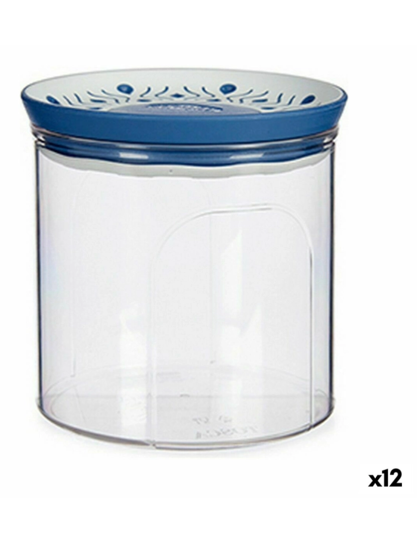 Stefanplast - Bote Stefanplast Tosca Hermético Azul Plástico 700 ml 11,7 x 11 x 11,7 cm (12 Unidades)