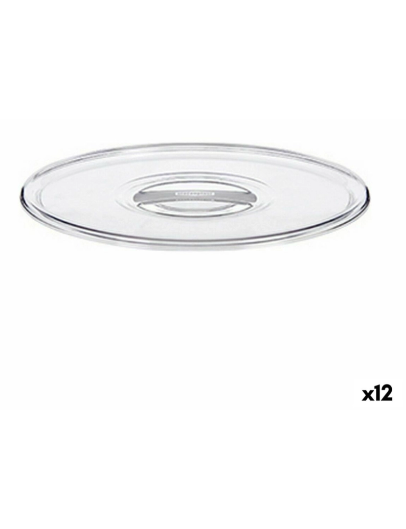 Stefanplast - Tampas Stefanplast Tosca Transparente Plástico 23,5 x 2 x 23,5 cm (12 Unidades)