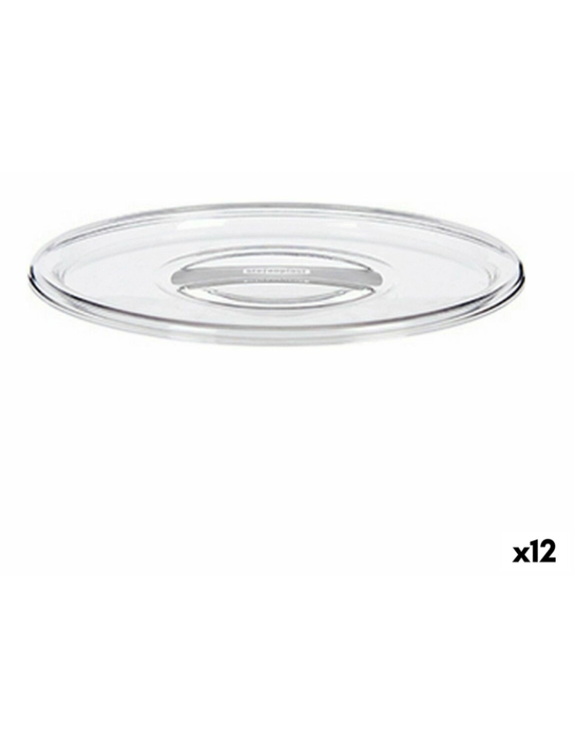 Stefanplast - Tampas Stefanplast Tosca Transparente Plástico 19,5 x 2 x 19,5 cm (12 Unidades)