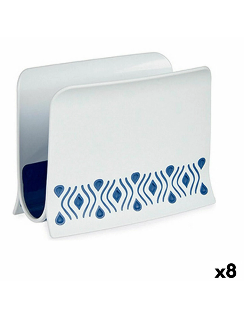 imagem de Porta-guardanapos Stefanplast Tosca Azul Plástico 8,8 x 11 x 15 cm (8 Unidades)1