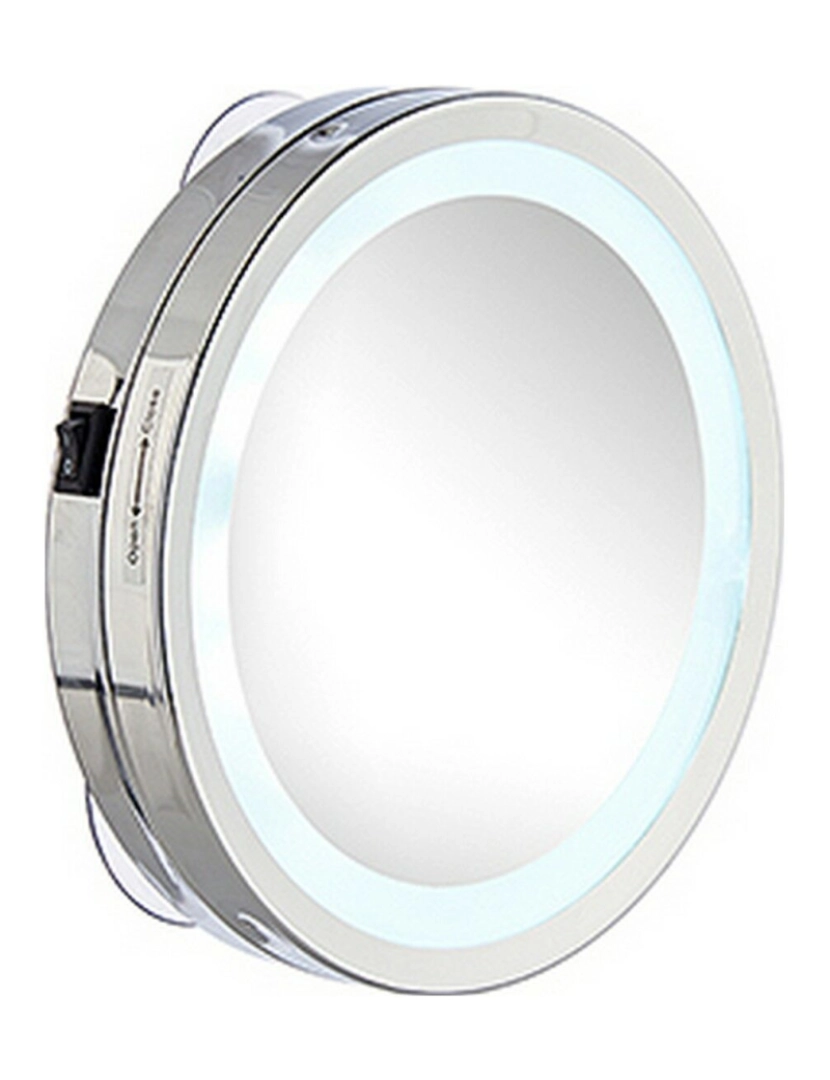 imagem de Espelho de Aumento Leve LED Prateado 16,5 x 4 x 16,5 cm (12 Unidades)3