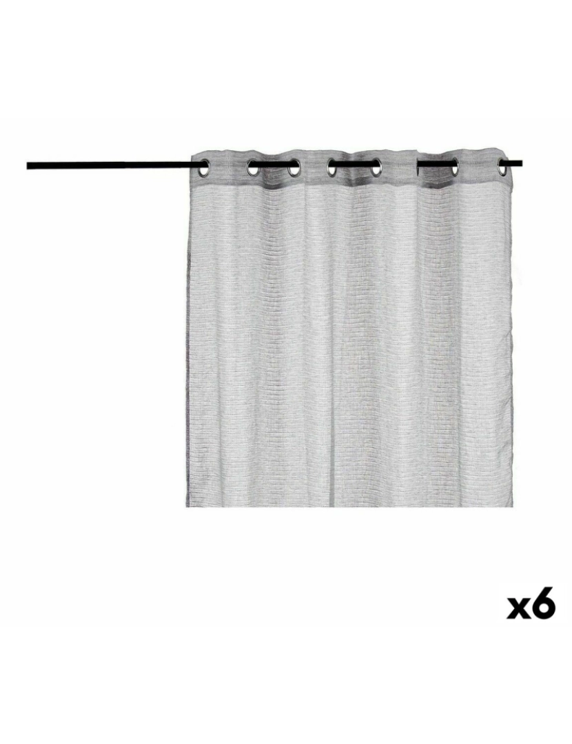 imagem de Cortina Cinzento claro 140 x 0,1 x 260 cm (6 Unidades)1