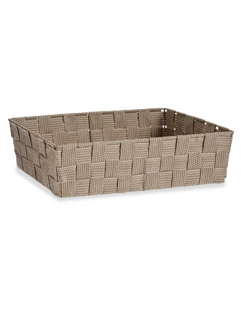 imagem de Cesta Multiusos Bege Tecido 3,8 L 34 x 8,5 x 21 cm (18 Unidades)2