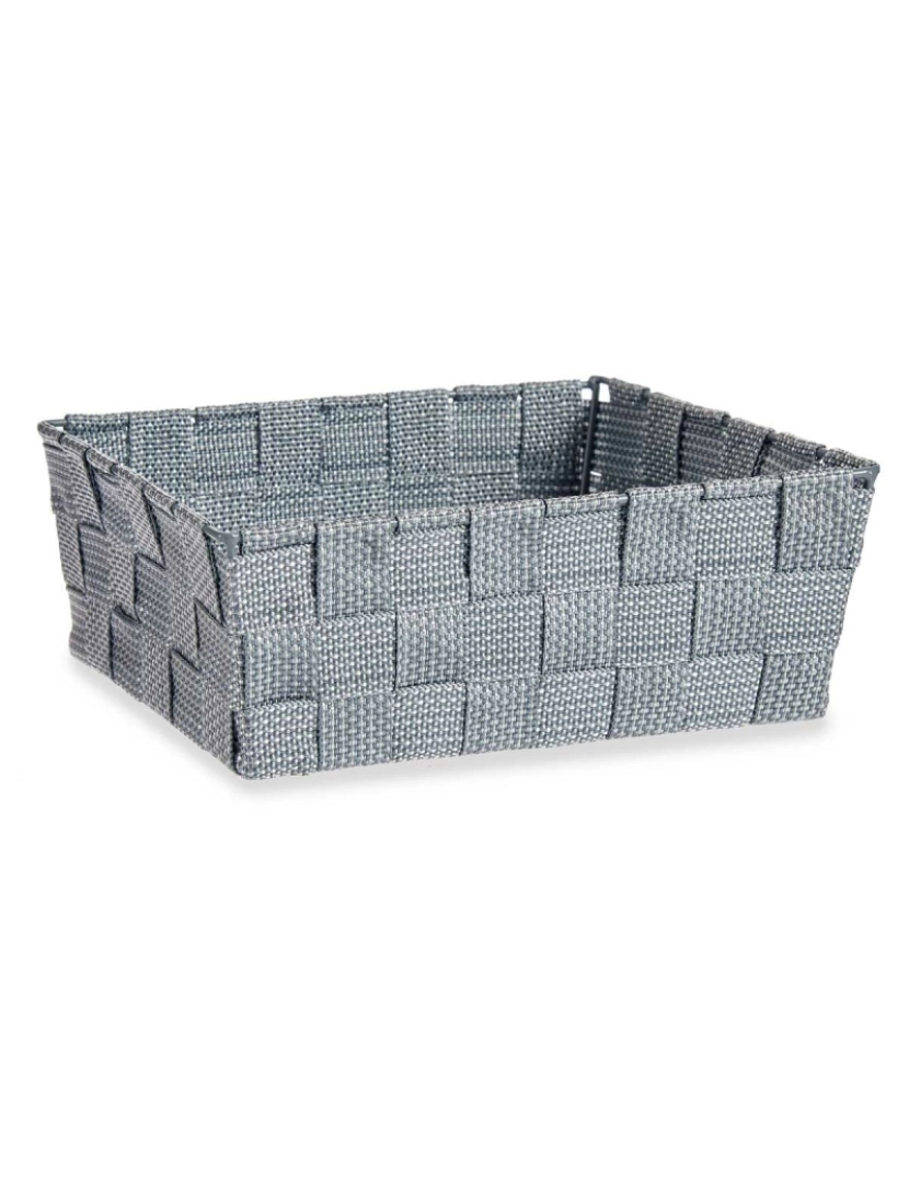 imagem de Cesta Multiusos Cinzento Tecido 2,4 L 20 x 8 x 24 cm (24 Unidades)2