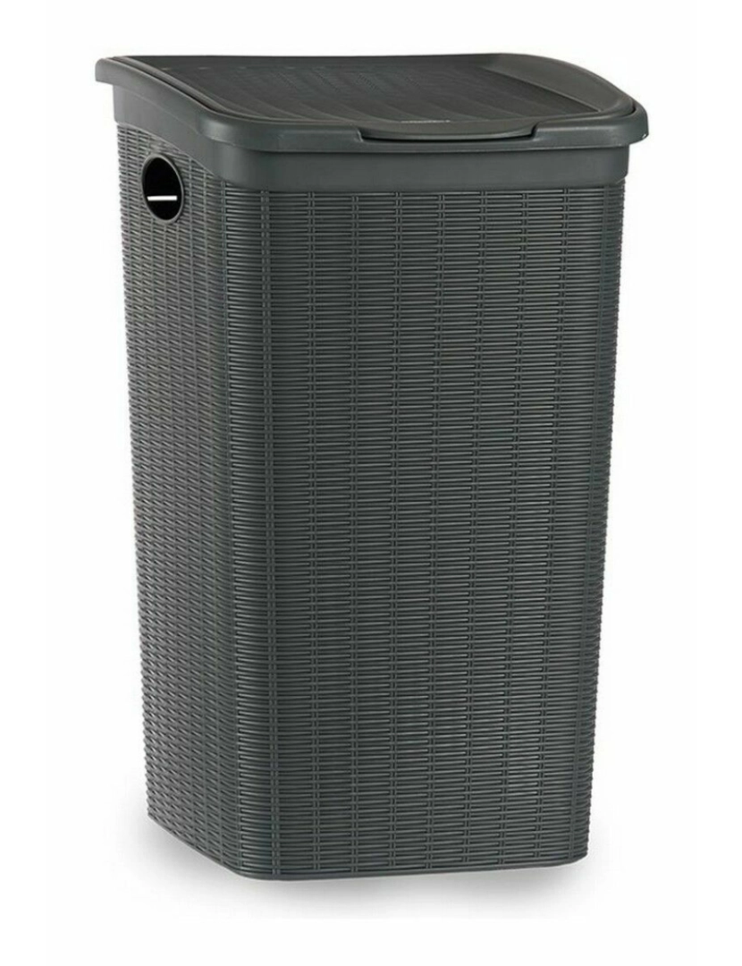imagem de Cesto da Roupa Stefanplast Elegance Cinzento Plástico 50 L 36,5 x 54,5 x 38 cm (6 Unidades)2