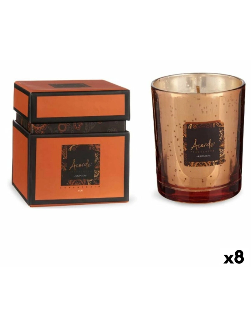 Acorde - Vela Perfumada Canela Laranja 8 x 9 x 8 cm (8 Unidades)