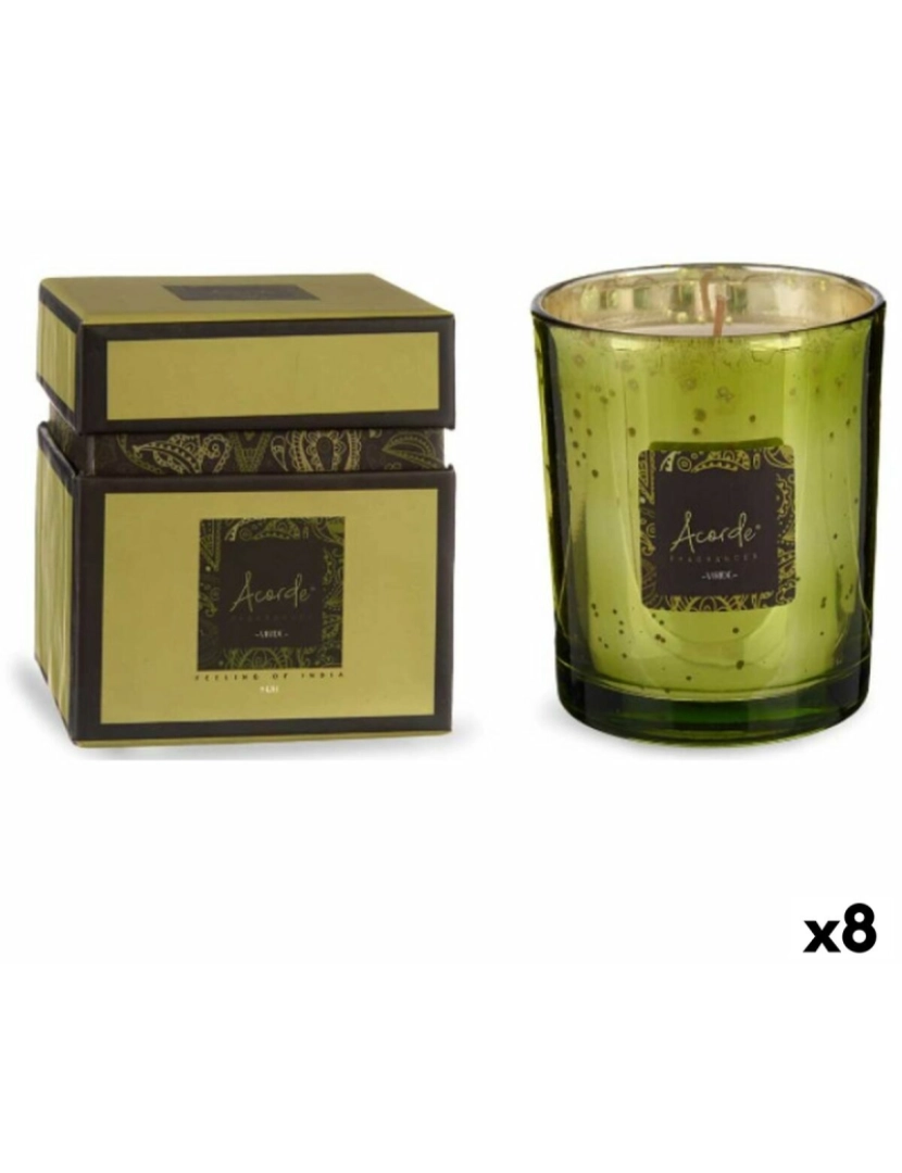 Acorde - Vela Perfumada Lima Chá Verde 8 x 9 x 8 cm (8 Unidades)