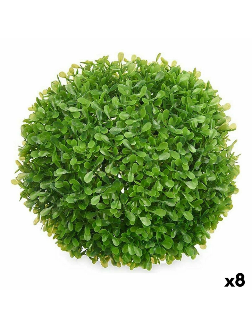 Ibergarden - Planta Decorativa Folhas Bol Plástico 22 x 22 x 22 cm (8 Unidades)