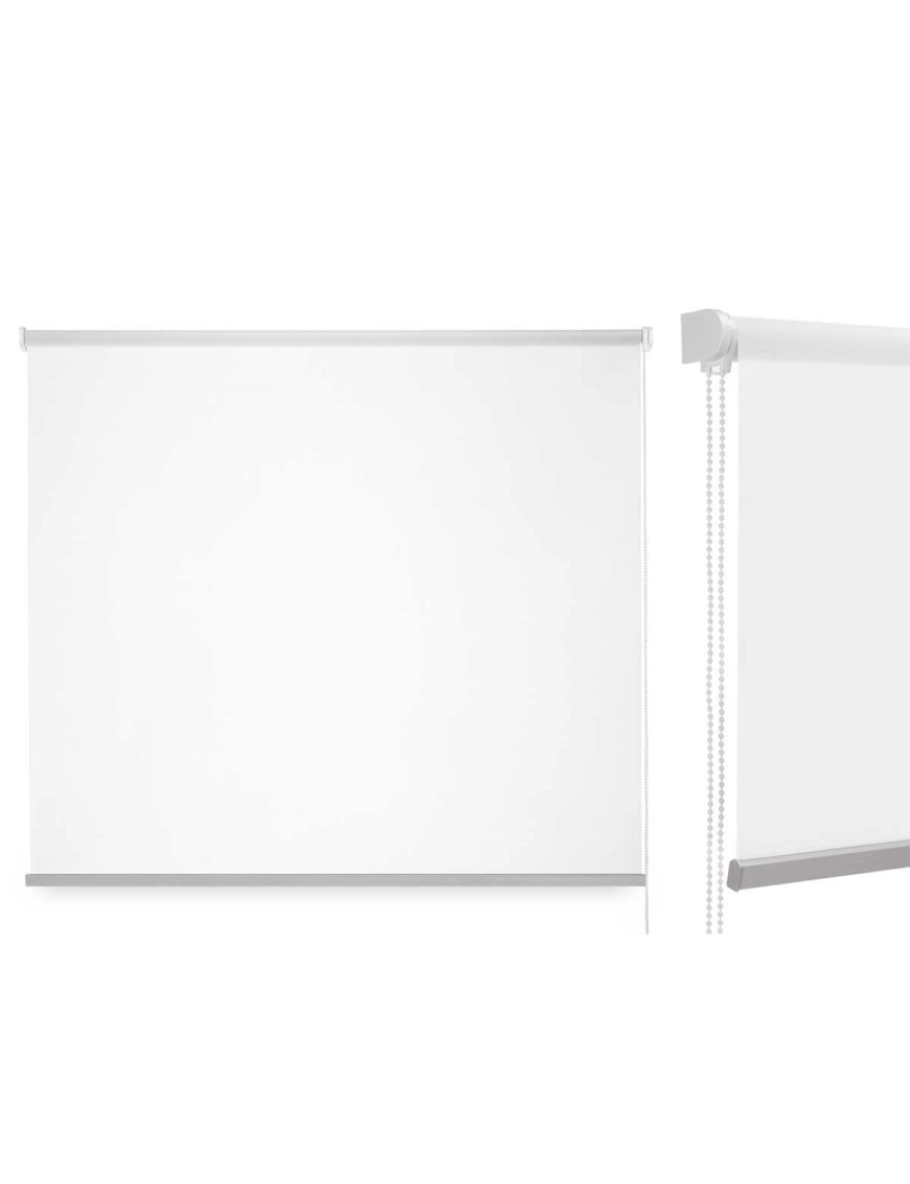 imagem de Estore de enrolar 150 x 180 cm Branco Tecido Plástico (6 Unidades)2