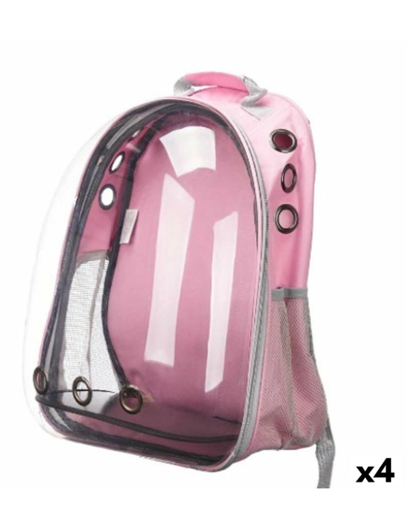 Mascow - Mochila para animais de estimação Cor de Rosa Transparente 43 x 26 x 33 cm