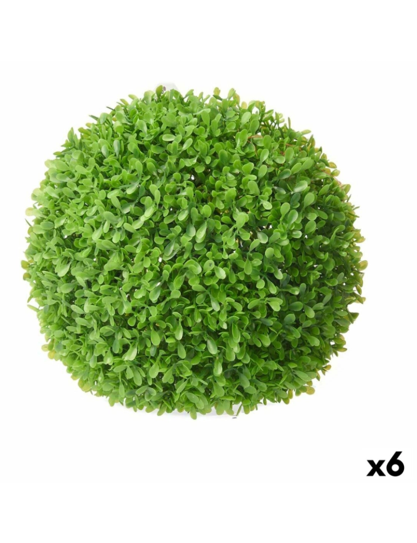 Ibergarden - Planta Decorativa Folhas Bol Plástico 27 x 27 x 27 cm (6 Unidades)