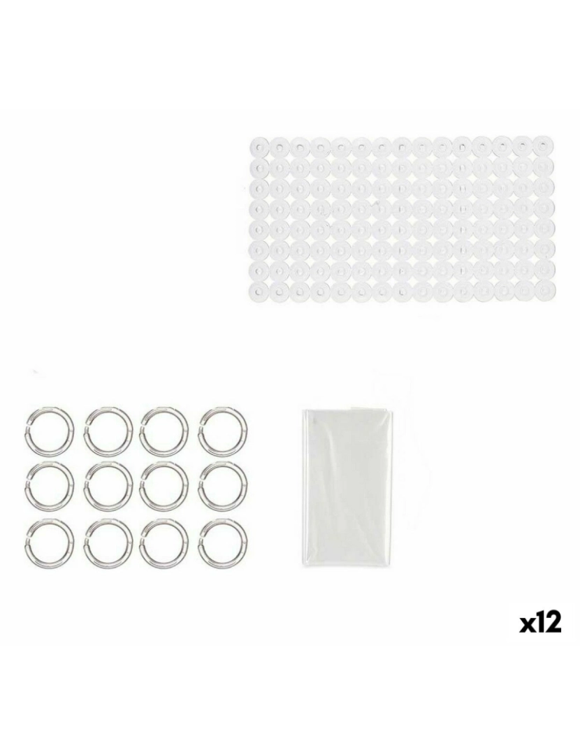 imagem de Conjunto de Banho Transparente PVC Polietileno EVA (12 Unidades)1