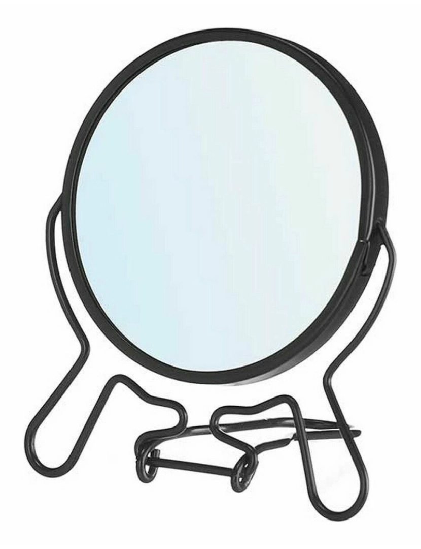 imagem de Espelho de Aumento Preto Ferro 11 x 13 x 1,5 cm (12 Unidades)3