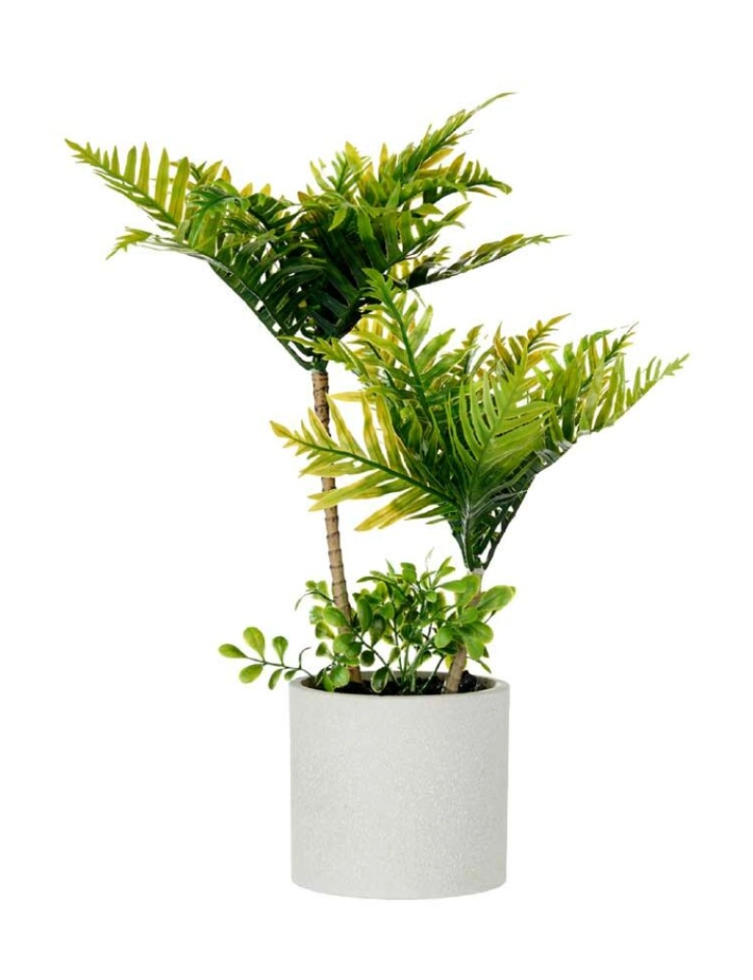 imagem de Planta Decorativa Palmeira Plástico Cimento 12 x 45 x 12 cm (6 Unidades)2