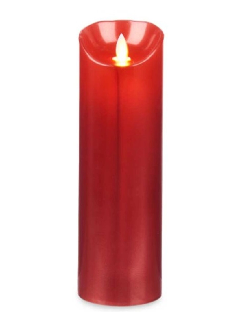 imagem de Vela LED Vermelho 8 x 8 x 25 cm (12 Unidades)4