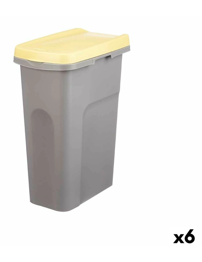 Stefanplast - Papeleira Stefanplast Amarelo Cinzento Plástico 25 L (6 Unidades)