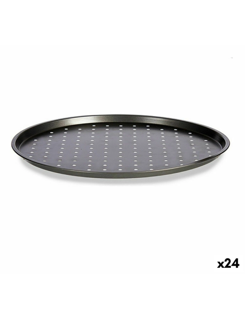 imagem de Bandeja para Forno Pizza Cinzento Aço com carbono 33 x 1 x 33 cm (24 Unidades)1