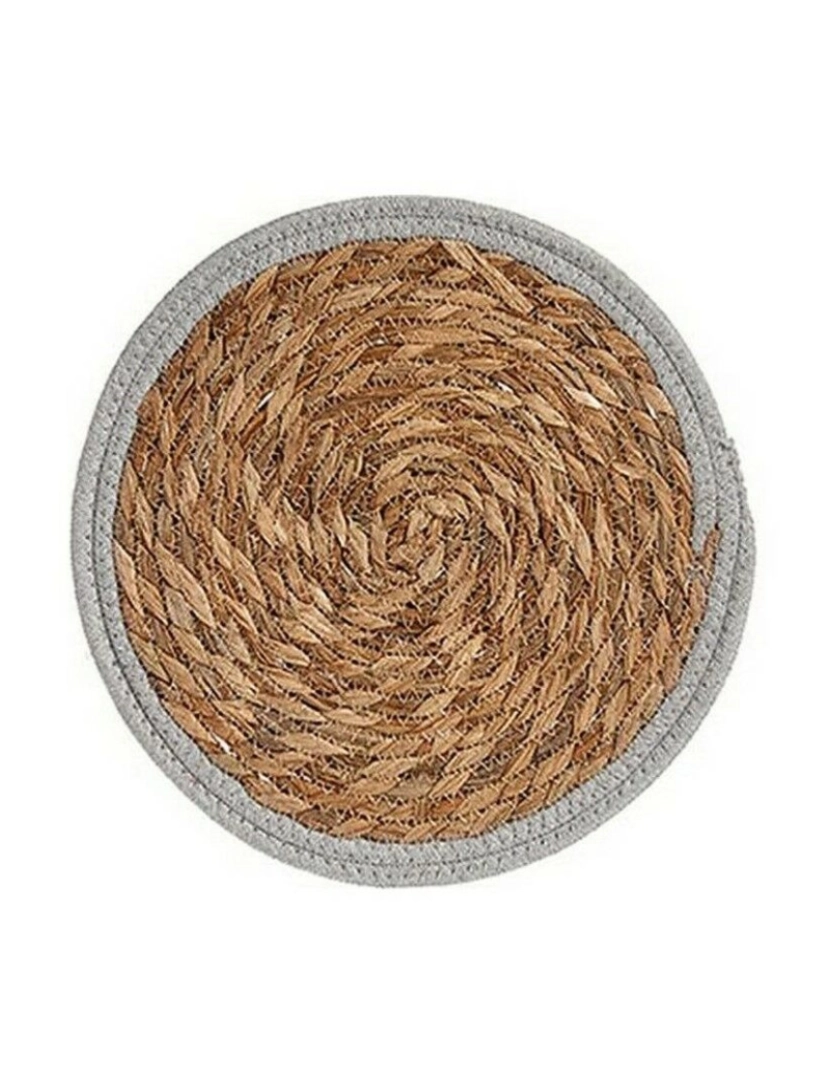 imagem de Individuais Ø 30 cm Natural Cinzento Fibra natural (48 Unidades)2