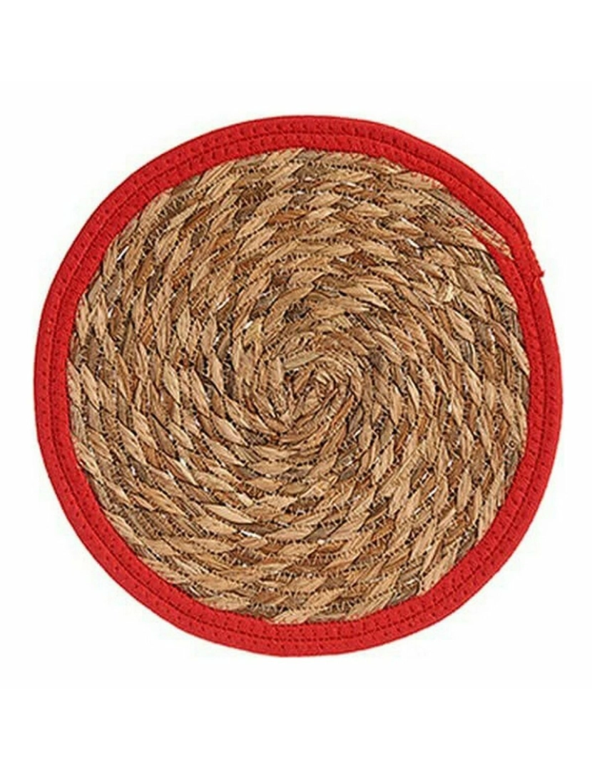 imagem de Individuais Natural Vermelho Fibra natural (30 x 1 x 30 cm) (48 Unidades)2