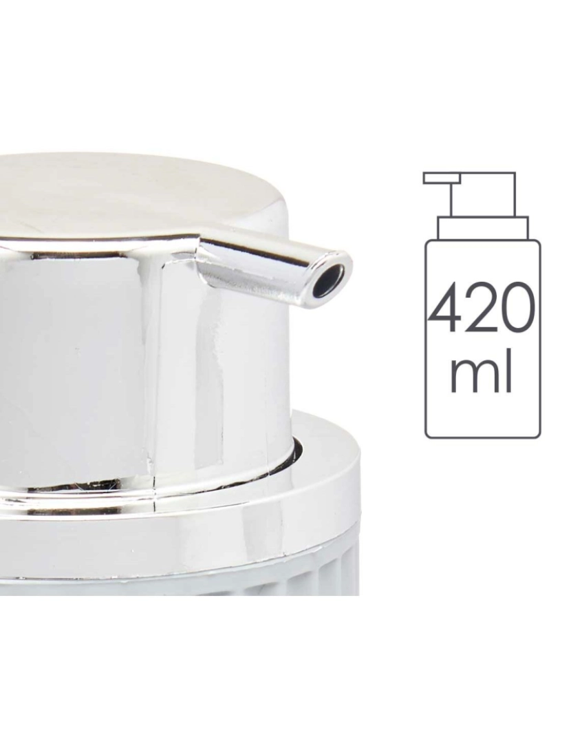 imagem de Dispensador de Sabão Cinzento Plástico 32 Unidades (450 ml)2