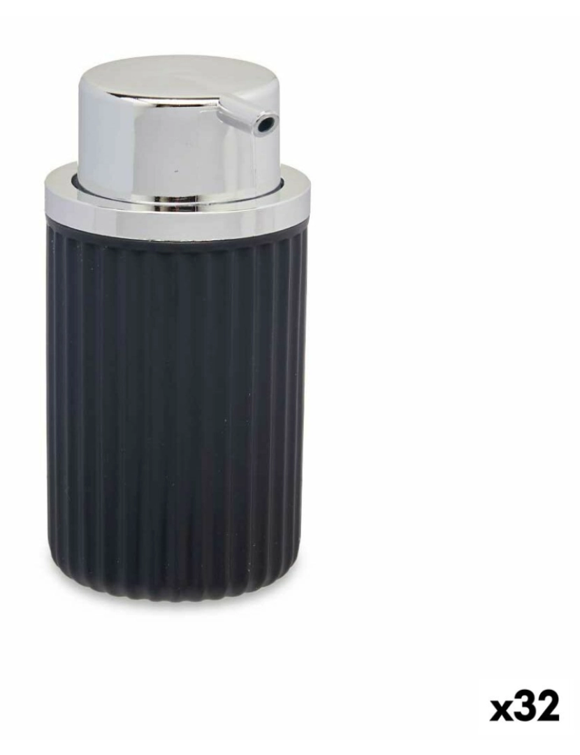 Berilo - Dispensador de Sabão Antracite Plástico 32 Unidades (420 ml)