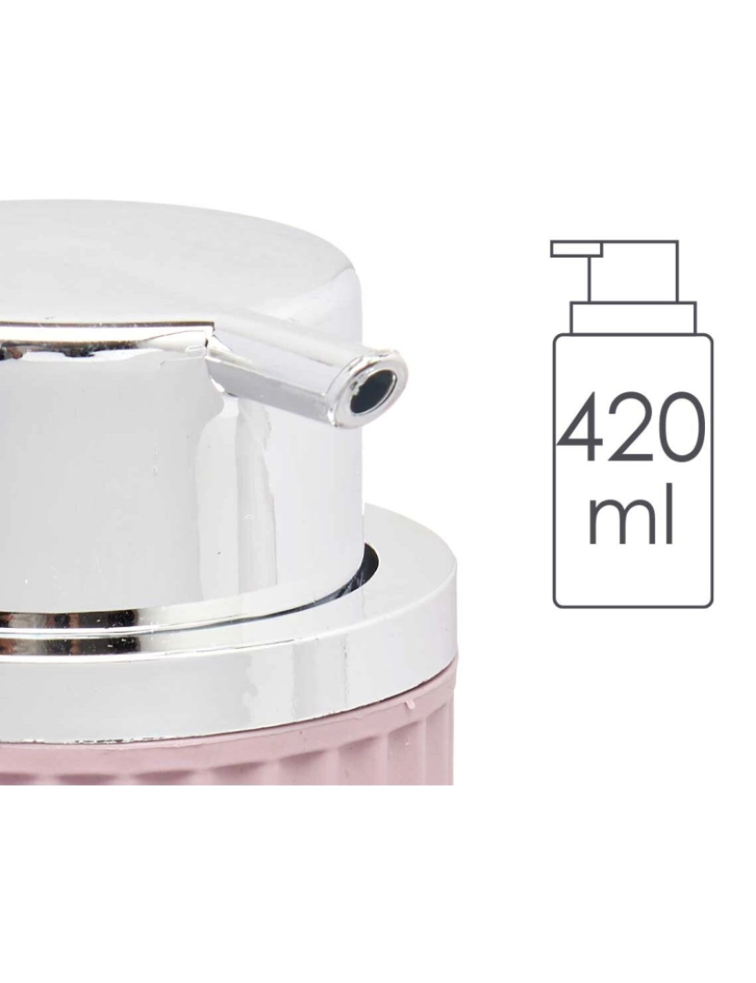 imagem de Dispensador de Sabão Cor de Rosa Plástico 32 Unidades (420 ml)3