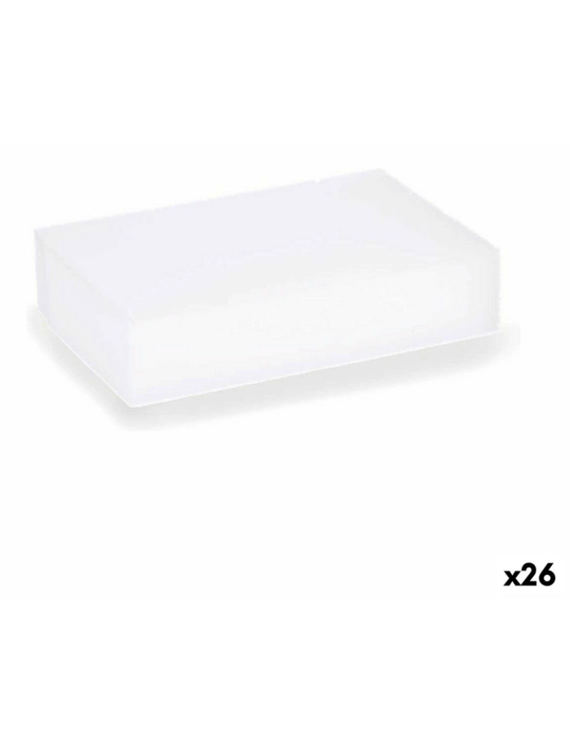 Bigbuy Home - Esponjas Borracha (10 x 6.5 x 2.5 cm) (26 Unidades)