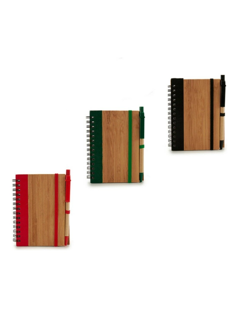 imagem de Caderno de Argolas com Caneta Bambu 1 x 13 x 10,5 cm (24 Unidades)3