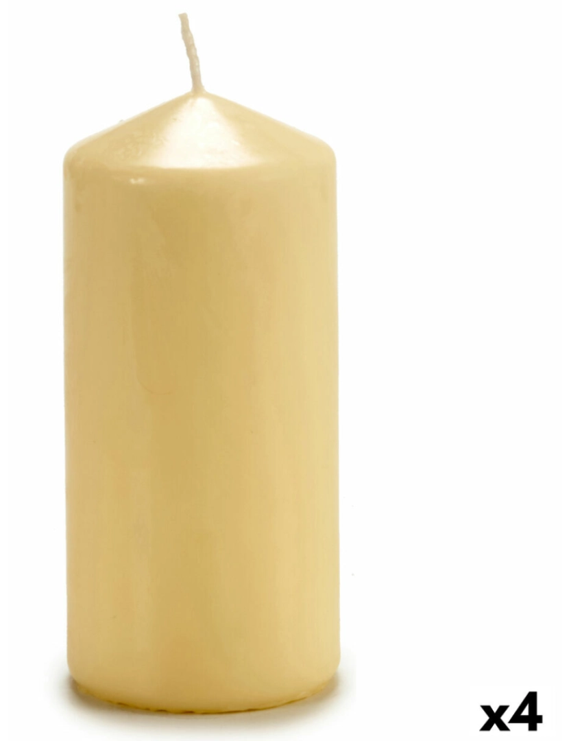 Acorde - Vela 15,5 cm Creme (4 Unidades)