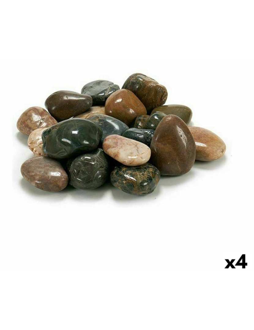 imagem de Pedras Decorativas Cinzento Castanho 3 Kg (4 Unidades)1