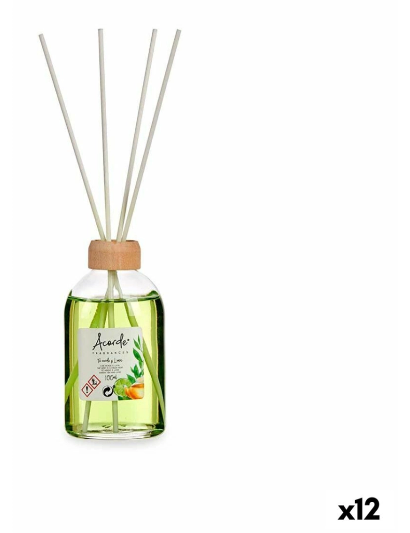Acorde - Varetas Perfumadas Lima Chá Verde 100 ml (12 Unidades)