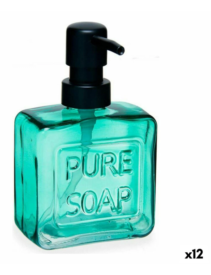 Berilo - Dispensador de Sabão Pure Soap 250 ml Cristal Verde Plástico (12 Unidades)