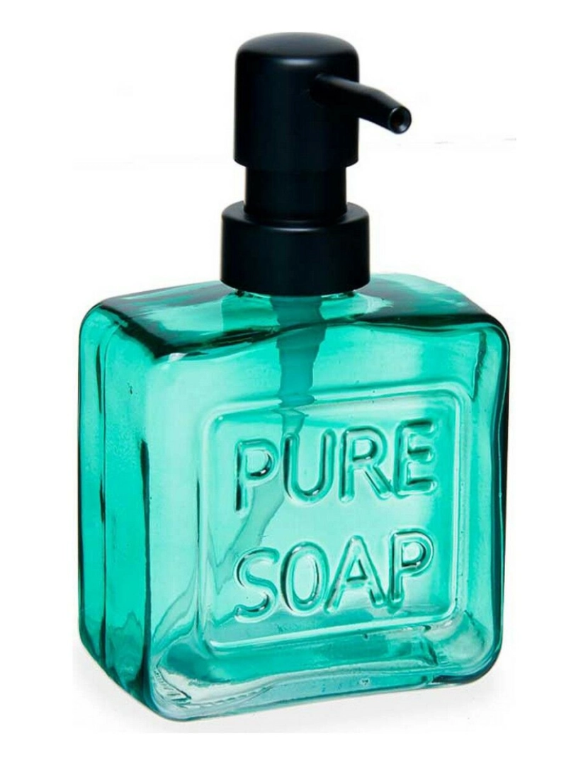 imagem de Dispensador de Sabão Pure Soap 250 ml Cristal Verde Plástico (12 Unidades)2