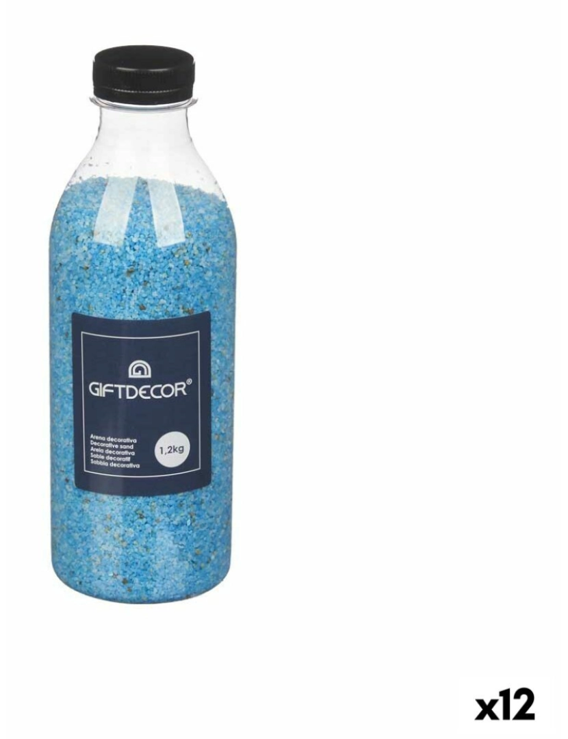 Gift Decor - Areia decorativa Azul 1,2 kg (12 Unidades)