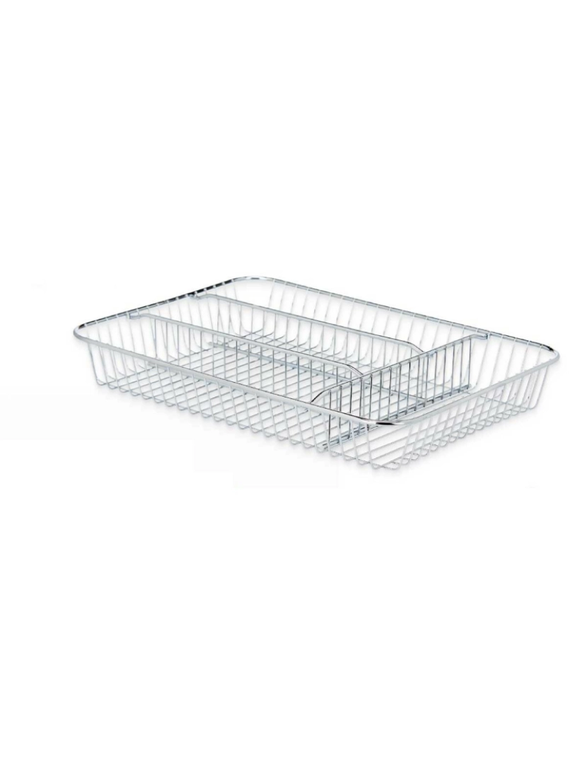 imagem de Organizador de Talheres Prateado Metal 26 x 4,5 x 35,5 cm (6 Unidades)2