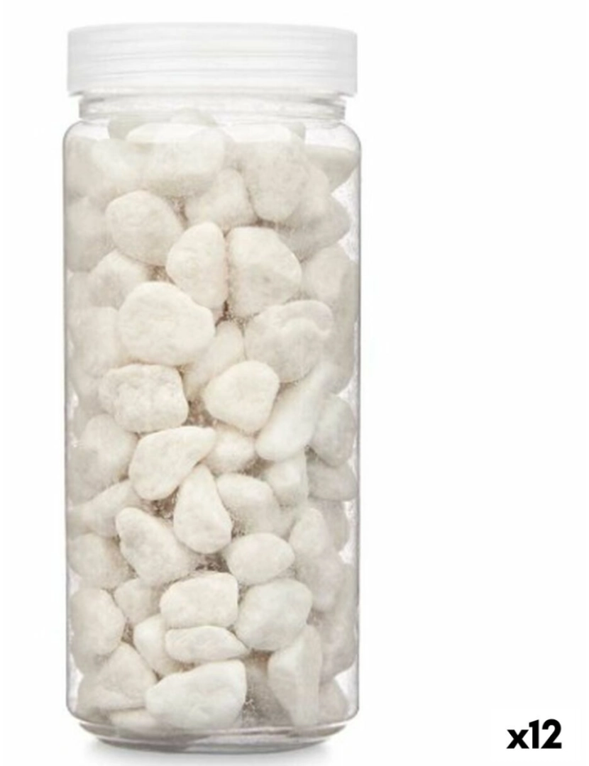 Gift Decor - Pedras Decorativas Branco 10 - 20 mm 700 g (12 Unidades)