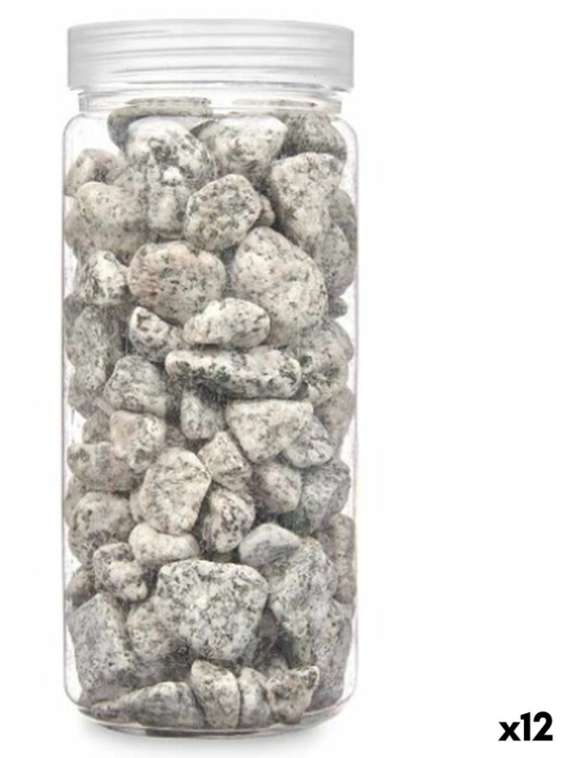 imagem de Pedras Decorativas Cinzento 10 - 20 mm 700 g (12 Unidades)1