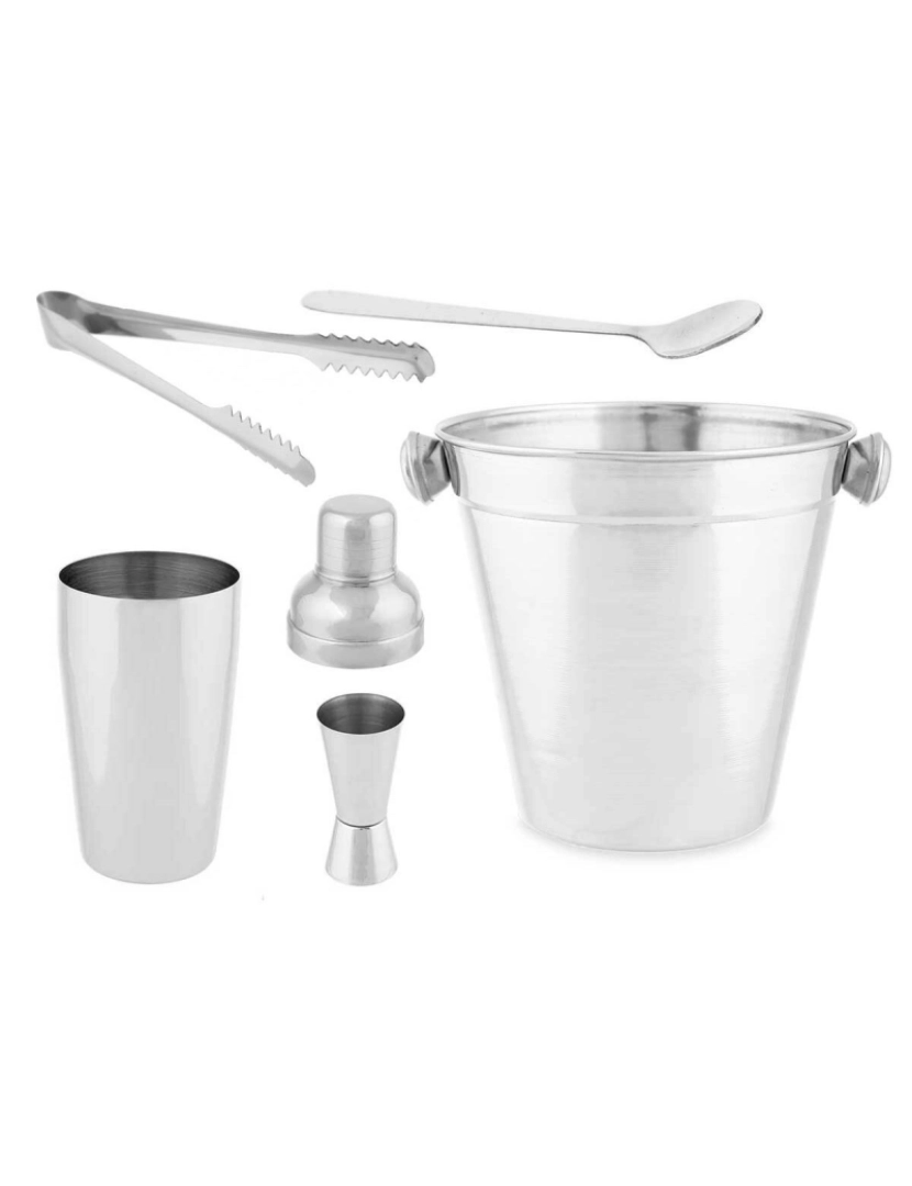 imagem de Conjunto de Cocktail Prateado Aço inoxidável 5 Peças 250 ml (6 Unidades)2