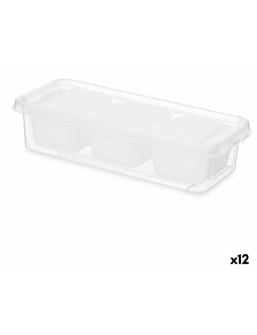 Kinvara - Organizador Branco Plástico 28,2 x 6 x 11,7 cm (12 Unidades)