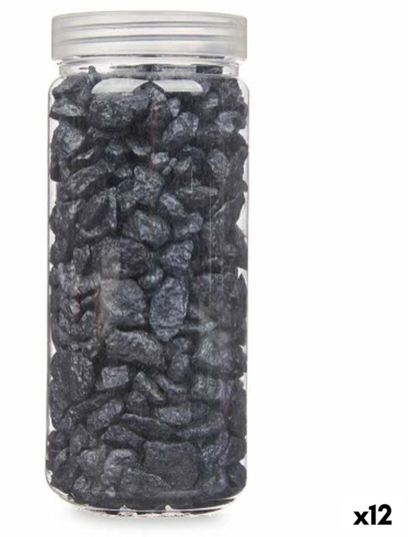 Gift Decor - Pedras Decorativas Preto 10 - 20 mm 700 g (12 Unidades)