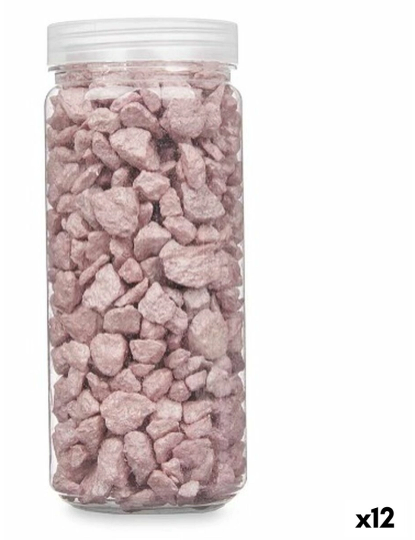 Gift Decor - Pedras Decorativas Cor de Rosa 10 - 20 mm 700 g (12 Unidades)