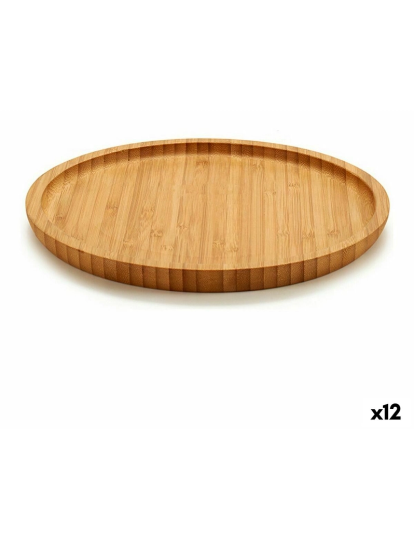 imagem de bandeja de aperitivos Castanho Bambu 20 x 1,5 x 20 cm (12 Unidades)1