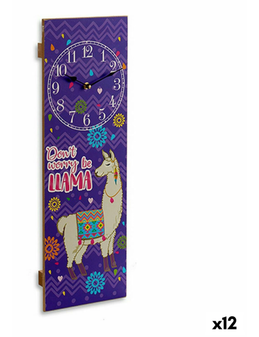 Gift Decor - Relógio de Parede Chama (2,5 x 60 x 20 cm) (12 Unidades)