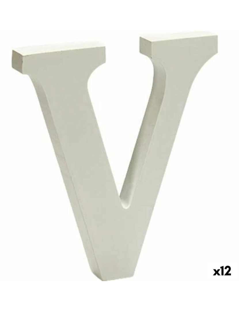 Pincello - Decoração Letra V (1,8 x 21 x 17 cm) (12 Unidades)